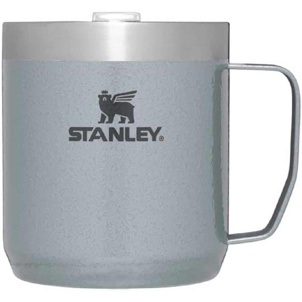 Stay-Hot Camp Mug 12 Oz | Press Fit Drink through Lid | Cup for Coffee, Tea and Drinks | Insulated Stainless Steel Coffee Mug | Bpa-Free | Ash 2.0